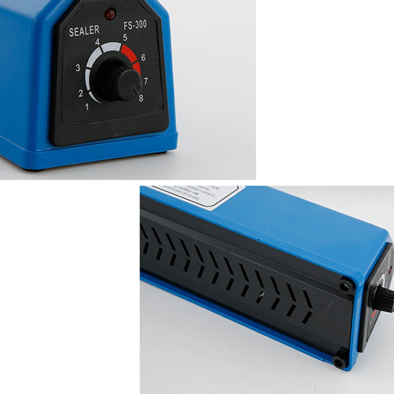 Sellador de impulso de 220V y 8 pulgadas, máquina de sellado térmico, sellador de alimentos para cocina, sellador de bolsas al vacío, herramientas de embalaje, enchufe europeo