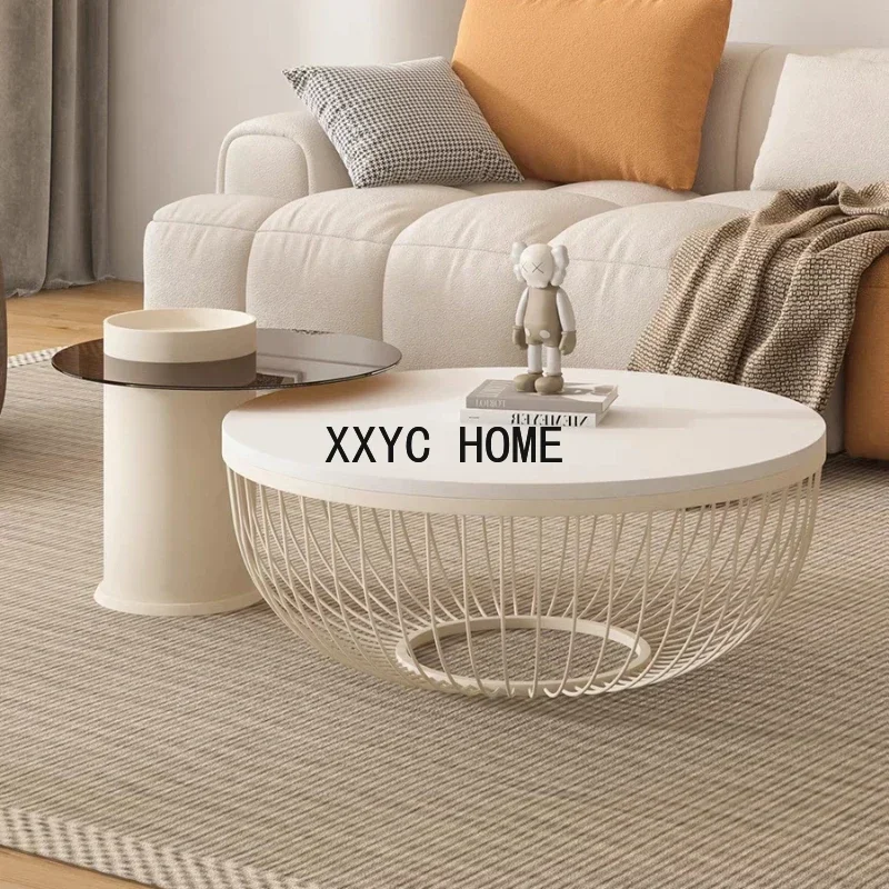 Hotel Dining Modern Coffee Tables Garden White Round Space Savers Coffee Tables Minimalist Mesa Centro Home Furniture