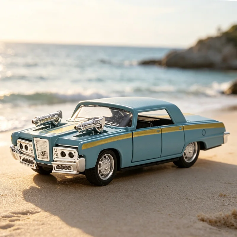 1:32 Die-Cast Alloy Dodge Sports Car Model, Children's Educational Toy Car Ornament, No Light or Music