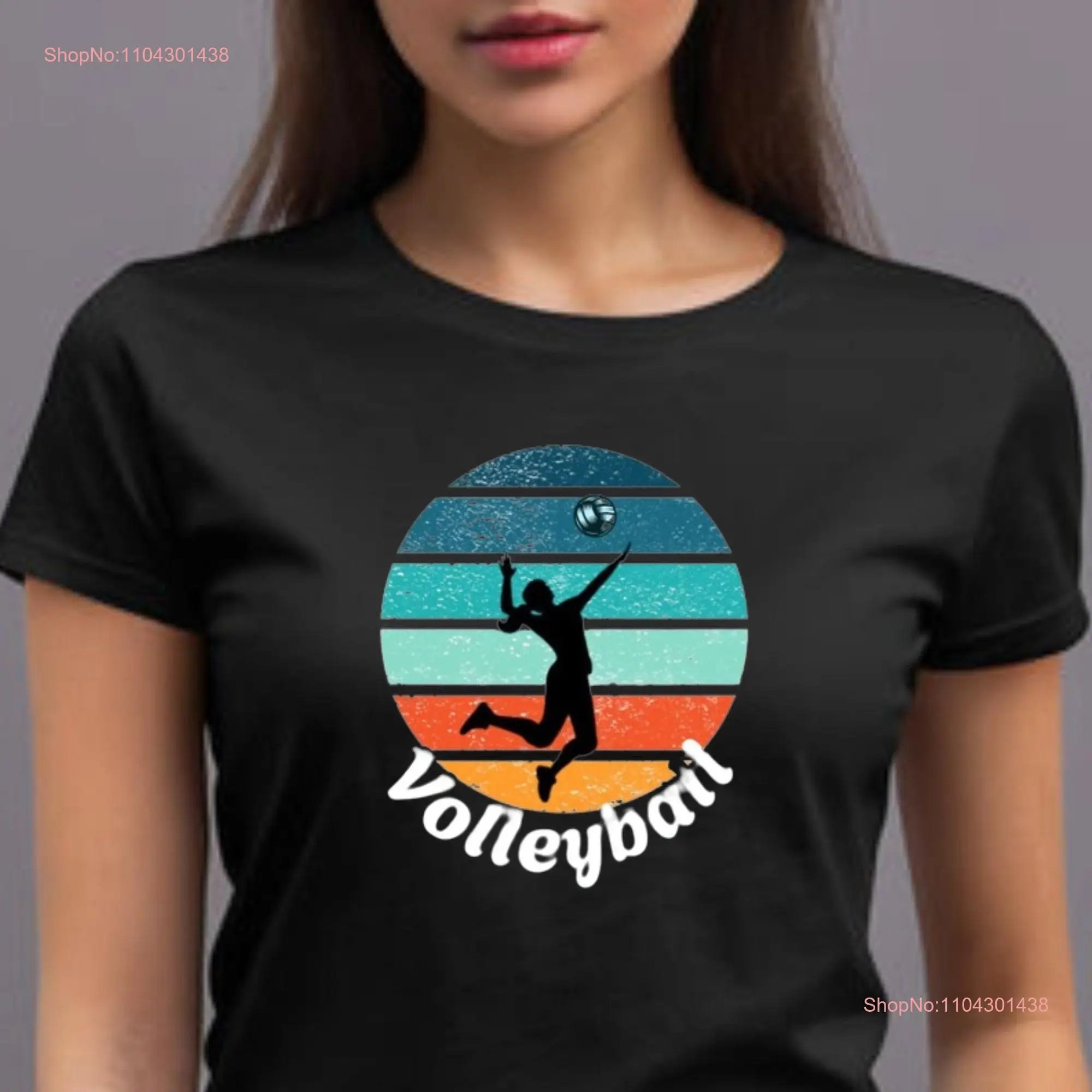 Volleyball retro t shirt beach ideal gift for lovers long or short sleeves