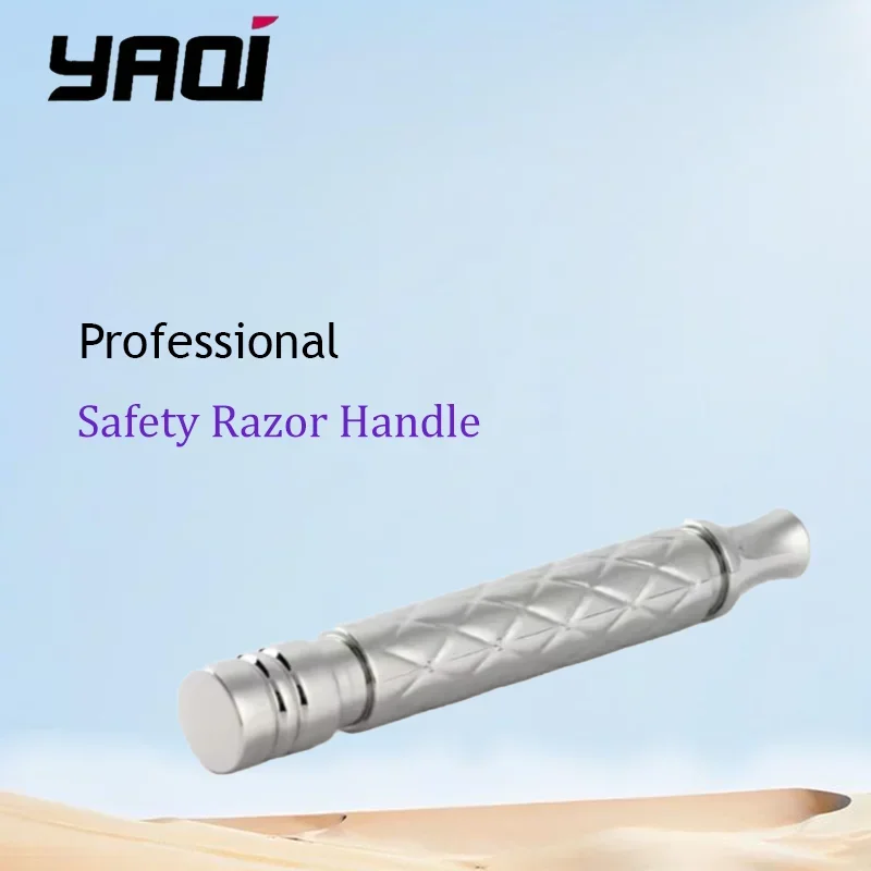 

YAQI Harlequin Polished Safety Razor Handle - 303 Stainless Steel 86mm professional luxury grooming razor tool for Man
