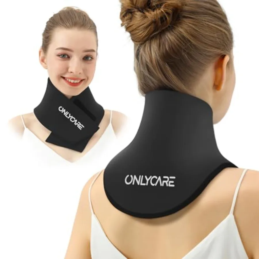 

Neck Ice Pack Wrap Gel - Upgraded Ice Packs for Neck Reusable, Hot and Cold Compress, Relief of Pain, Swelling, Sprains, Office