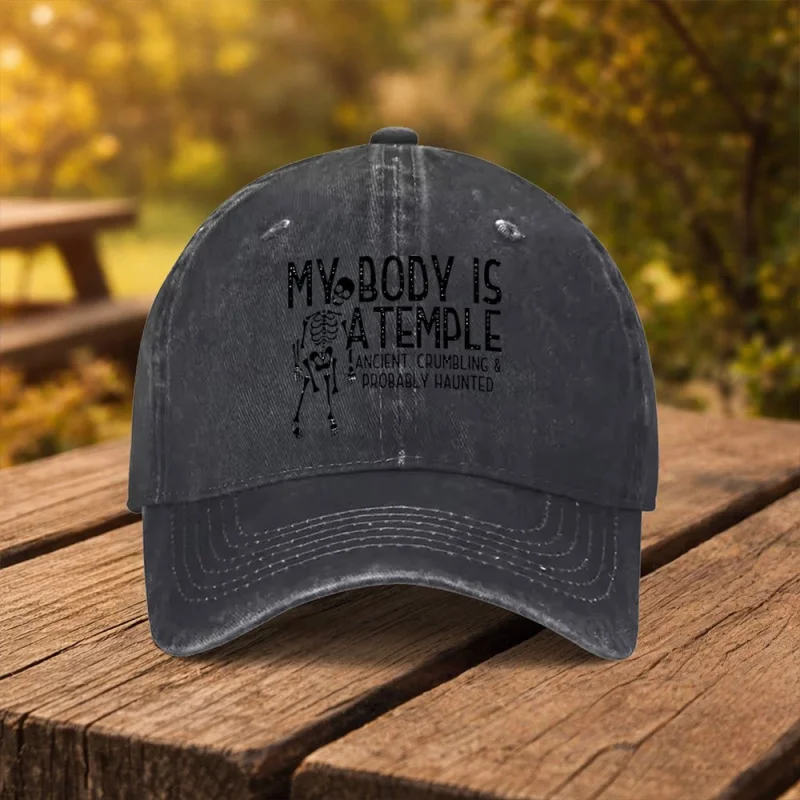 Skull Print Baseball Cap Unisex Duckbill Hat for Outdoor Sports Fitness Travel Multiple Colors