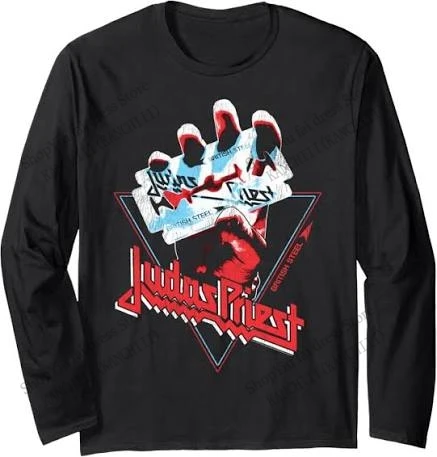 2026 New Rock Judas Priest Band 3D Print Long Sleeve O-Neck T-shirt Men Women Fashion Hip Hop Oversized Tops Tees Mens Clothing
