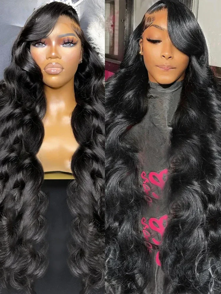 360 Full Lace Front Body Wave Wigs 13X4 Hd Lace Front 100% Human Hair For Women Pre Plucked Bleached Knots Wigs 32 36Inch