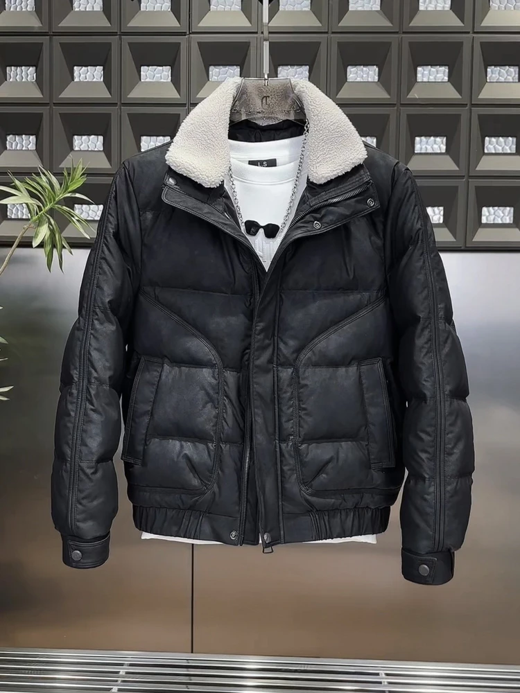 

Мужская зимняя утепленная повседневная куртка с воротником-стойкой, модная, универсальная, теплая, уютная, трендовая верхняя одежда для молодежи