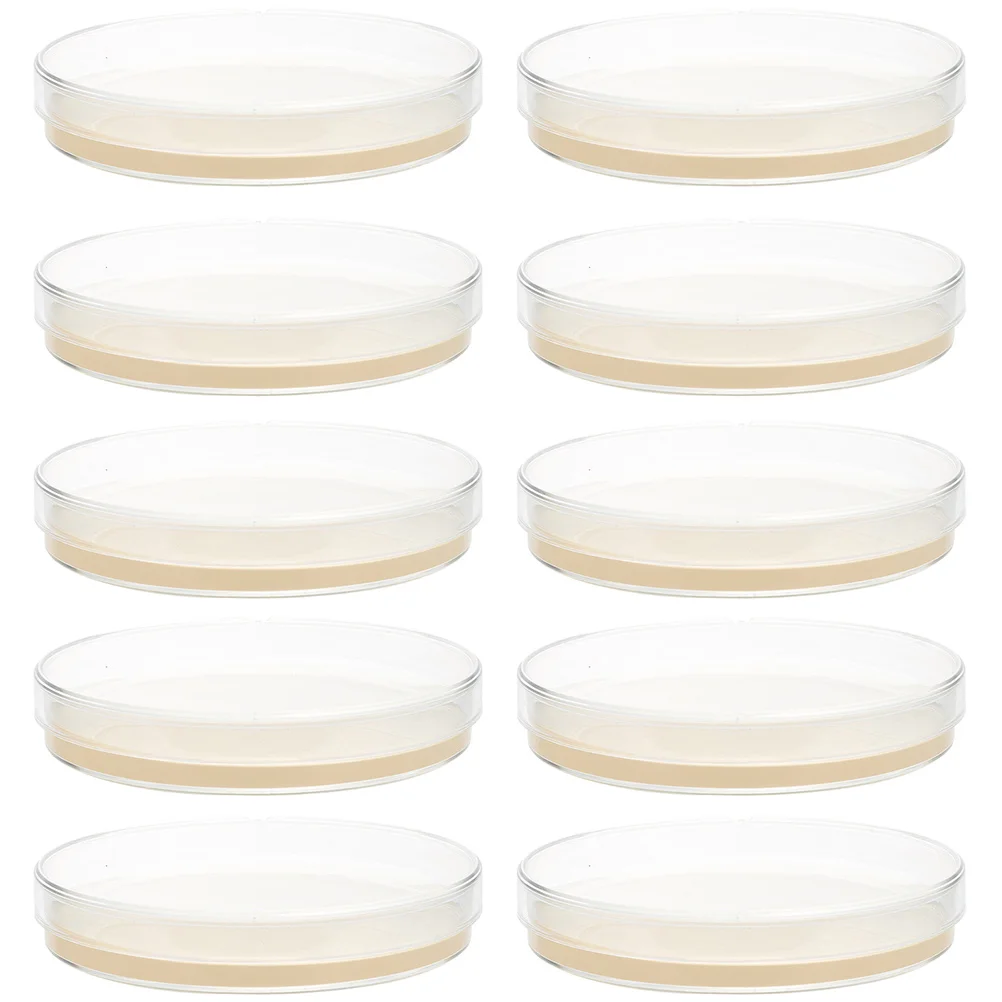 Placas de Agar prevertidas, suministros para experimentos de ciencia, 10 piezas