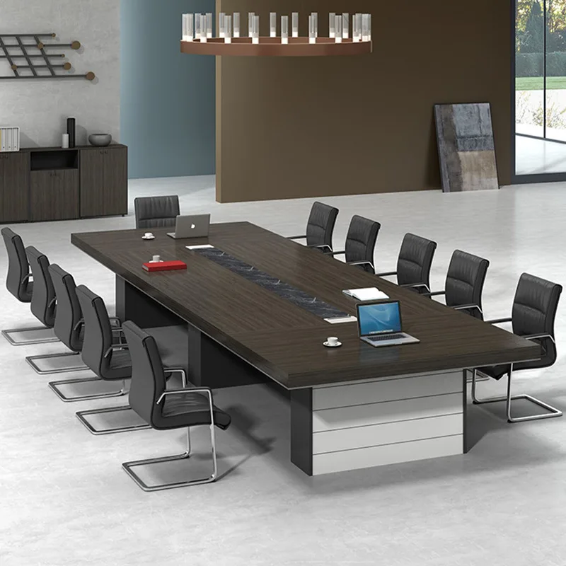 LMM simple modern conference room table and chair combination office furniture reception negotiation table