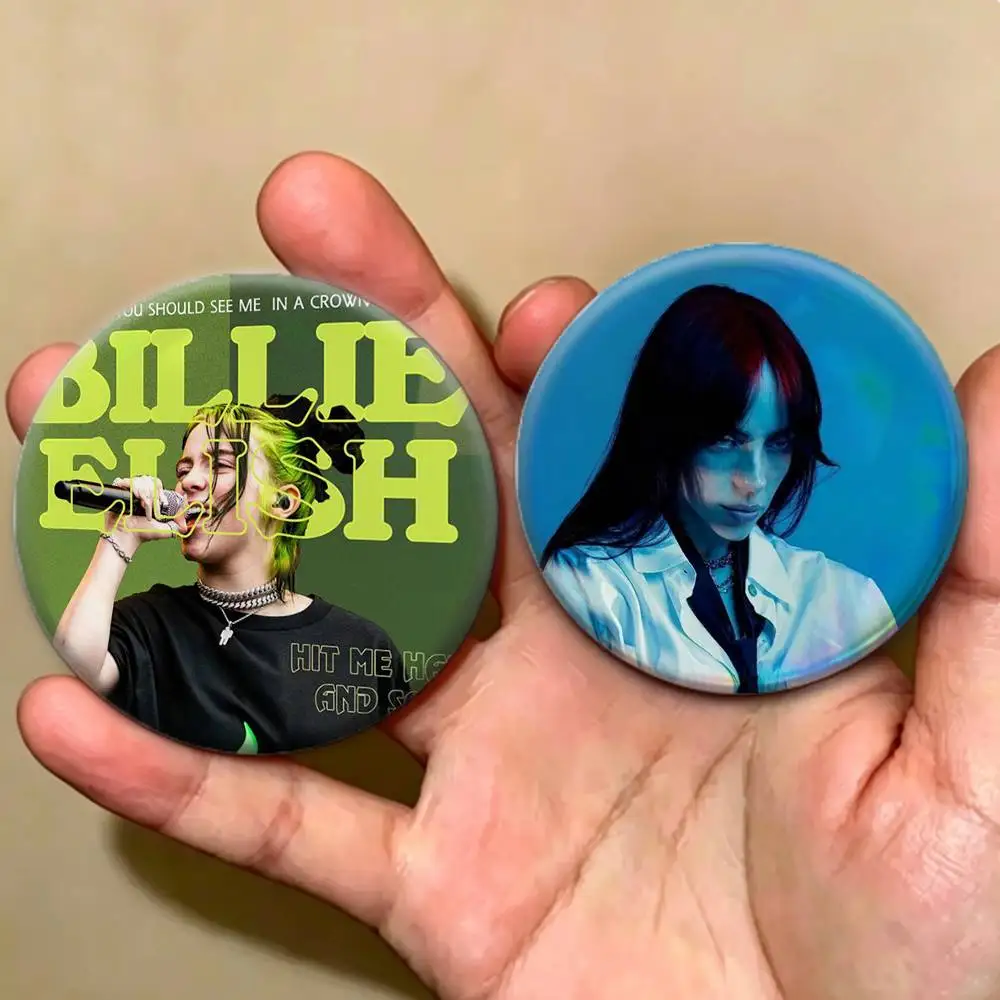 COOL B-Billie Eilish Badges Creative Tinplate Button PinsBrooch Badge Clothes Backpack