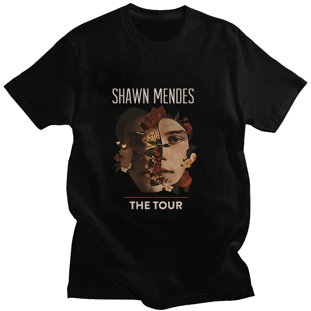 

Shawn Mendes T-Shirt Graphic Printing Grunge Casual Tee-shirt Short Sleeve 100% Cotton Round Neck Tshirt Ropa Mujer Unisex Tees