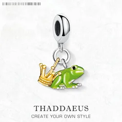 Charm Pendant Frog Prince Women Men 2024 Summer Brand New Vintage 925 Sterling Silver Gift