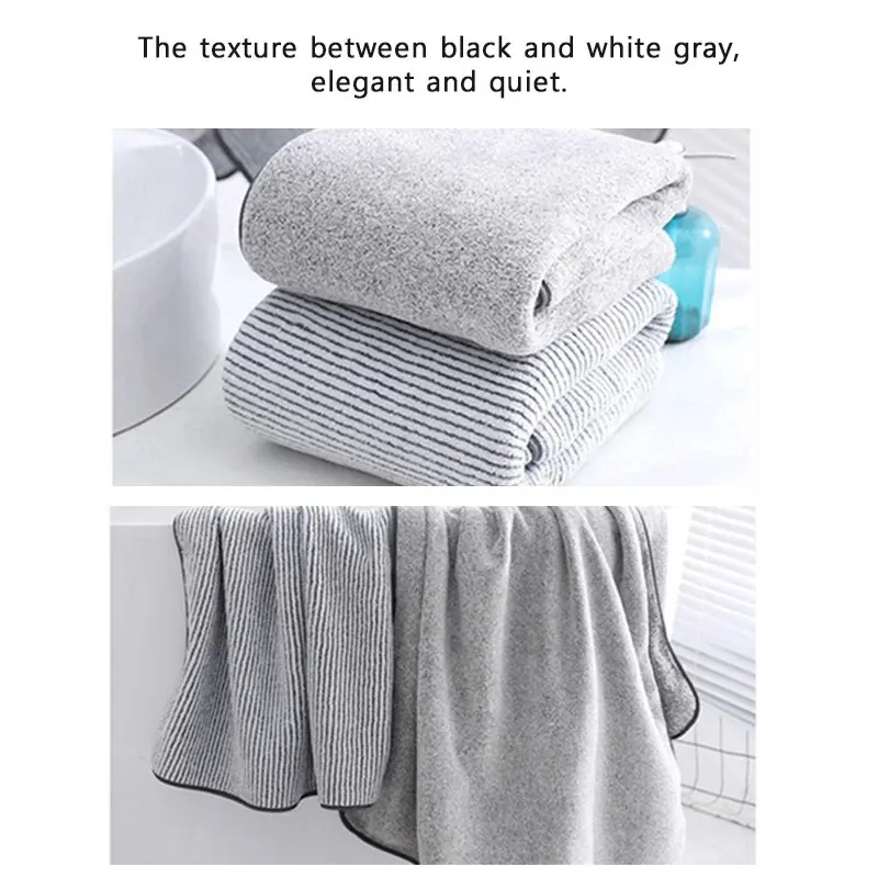 Thickened Bath Towels for The Body Microfiber Towel for Gym Sports Shower Robe for Spa Beath Home