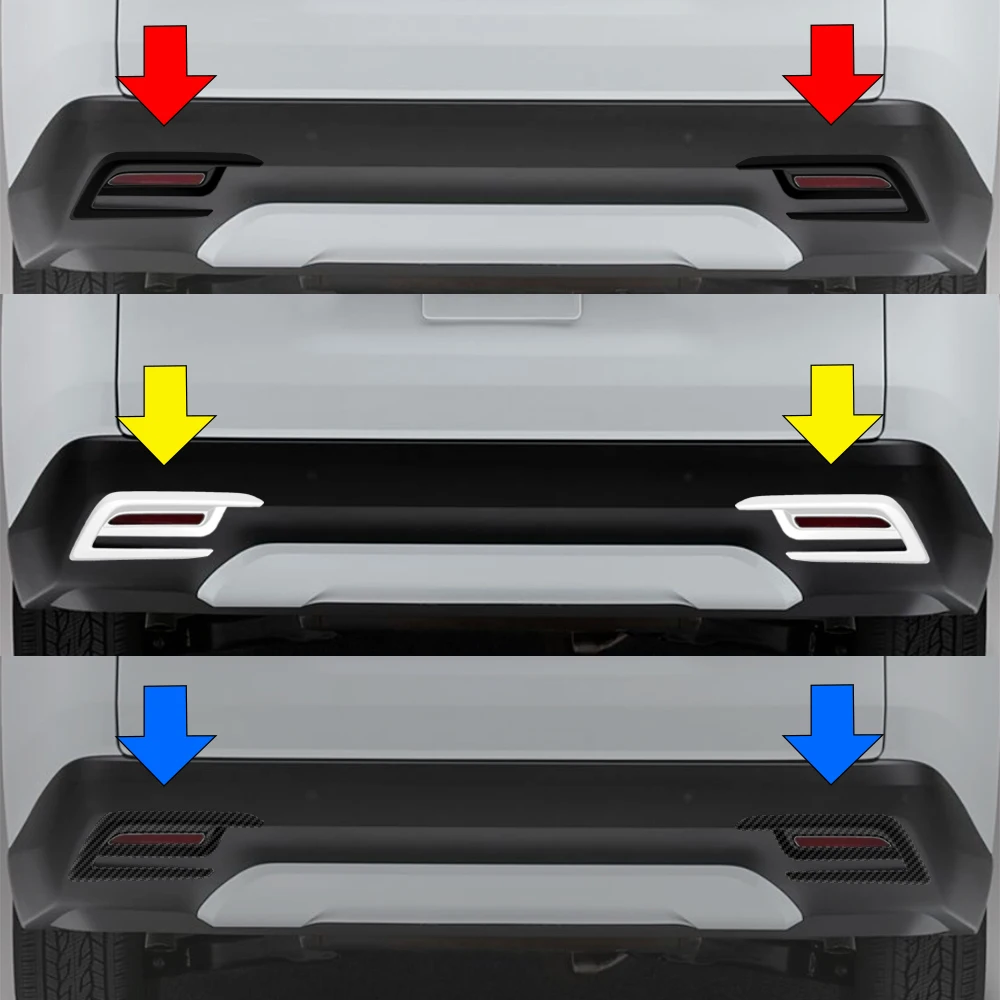 

Хромированные накладки на задний бампер, противотуманные фары, лицевые панели для аксессуаров Toyota Grand Highlander 2024-2026 гг.