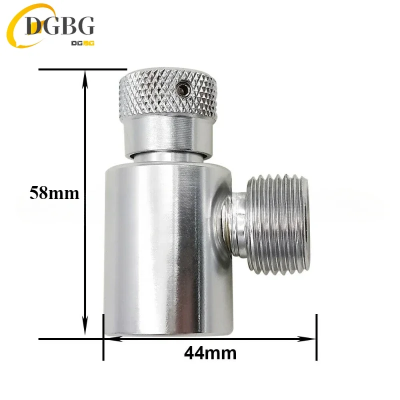 Metal Filling Adapter From Tr21-4 CO2 Gas Cylinder Tank Connector Kit for Sodastream to W21.8-14 Aquarium Homebrew Regulator