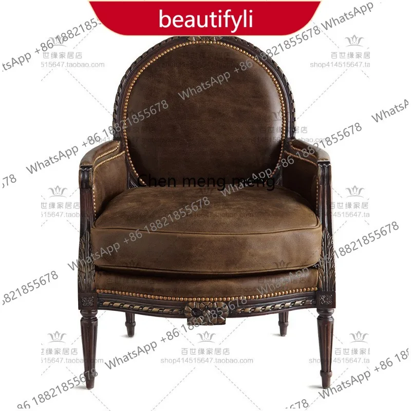 

Кресло M46 в американском кантри-стиле, классическое, из массива дерева, с высокой спинкой, с резьбой, одноместное, для отелей