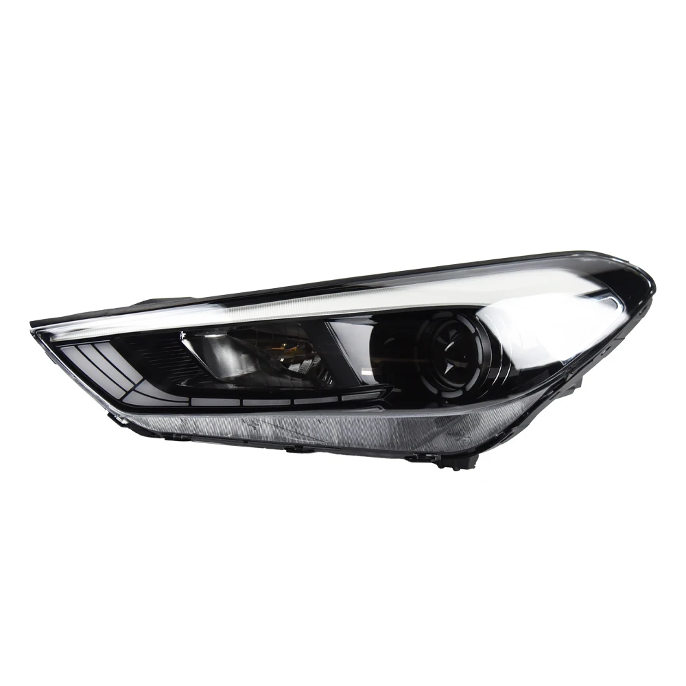 For Hyundai Tucson 2015-2018 LED Auto Headlights Assembly 100W Demon Eyes Style Projector Lens New Front Lamps Accessories