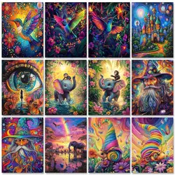 RUOPOTY Diy Paint By Number For Adults Beginner Birds Picture Acrylic Paint On Number For Home Wall Art Decor With Frame