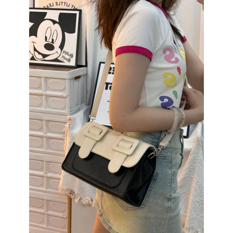 American Retro Small Square Bag2024New High-Grade Satchel Niche Crossbody Bag Fashion All-Match Shoulder