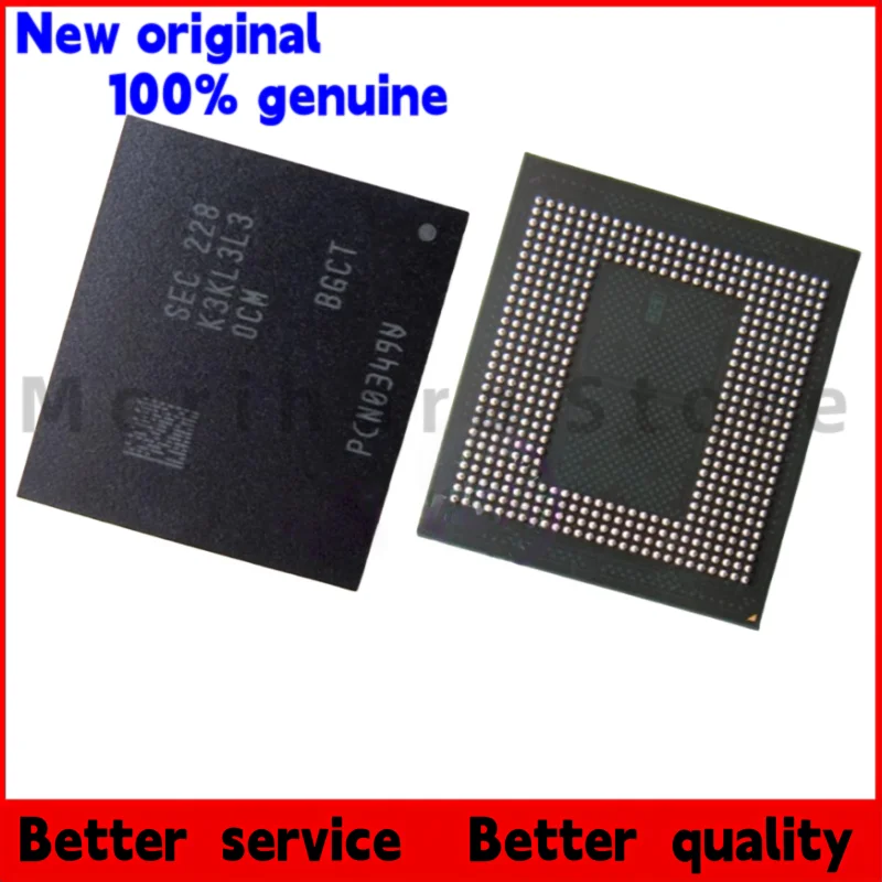 

1PCS/100% new K3KL3L30CM-BGCT K3KL3L30CMBGCT LPDDR5X Single 8G Black plastic casing