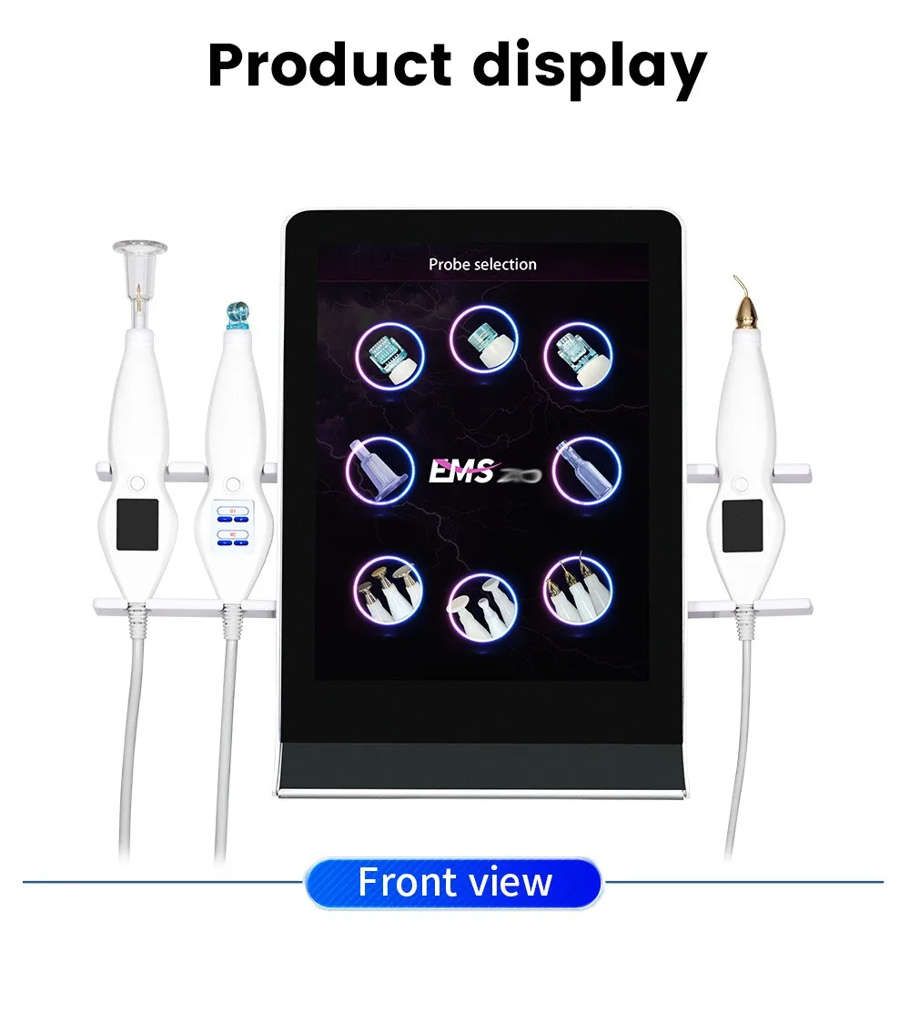 New 3 Handles Cold and Hot Plasma Facial Device for Skin Rejuvenation Wrinkle Reduction Stretch Marks Removal Machine