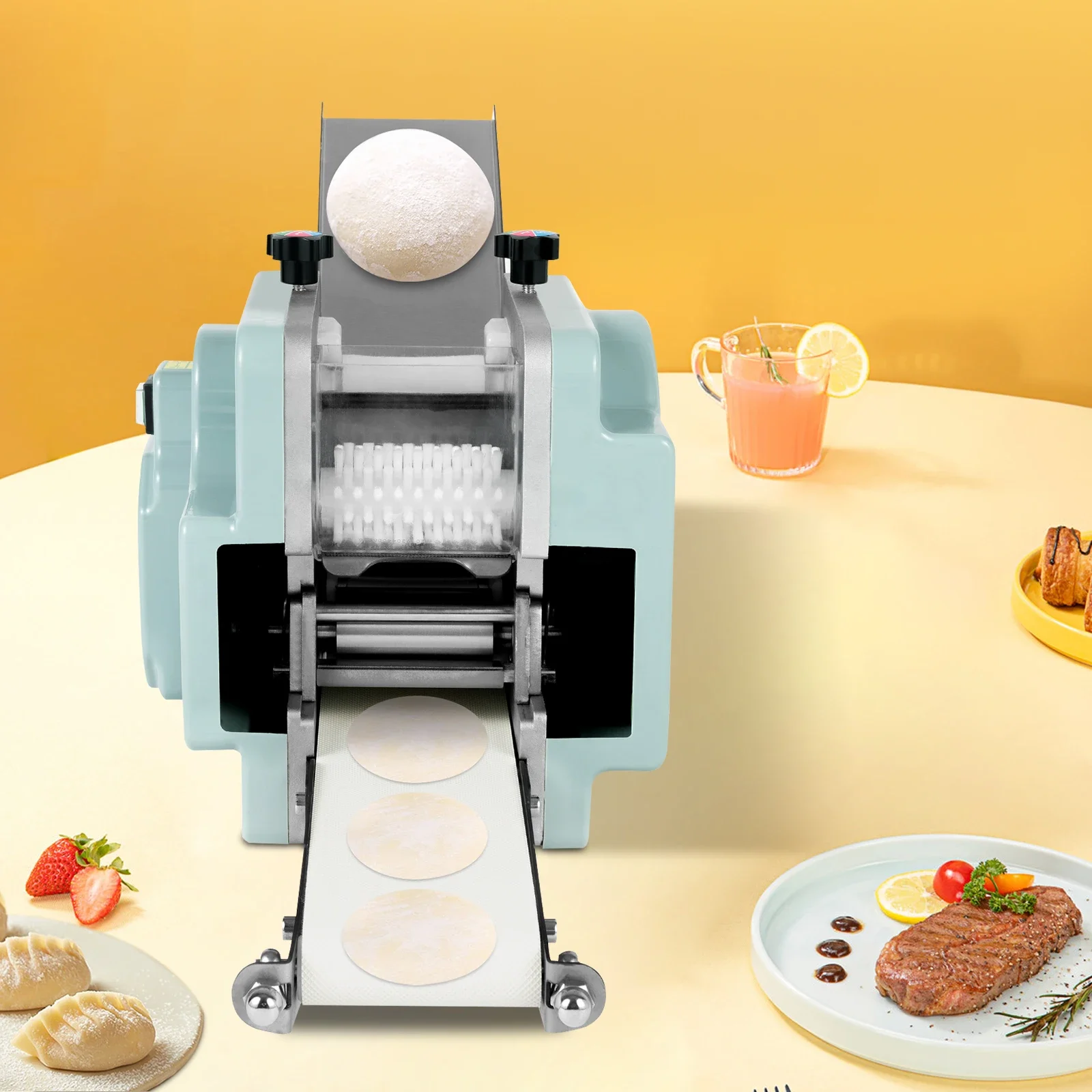Dough Presser Dumpling Skin Maker, Press Chinese Dumplings Skin Tool Wrapper Presser for Making Dumplings Pie Ravioli Empanadas