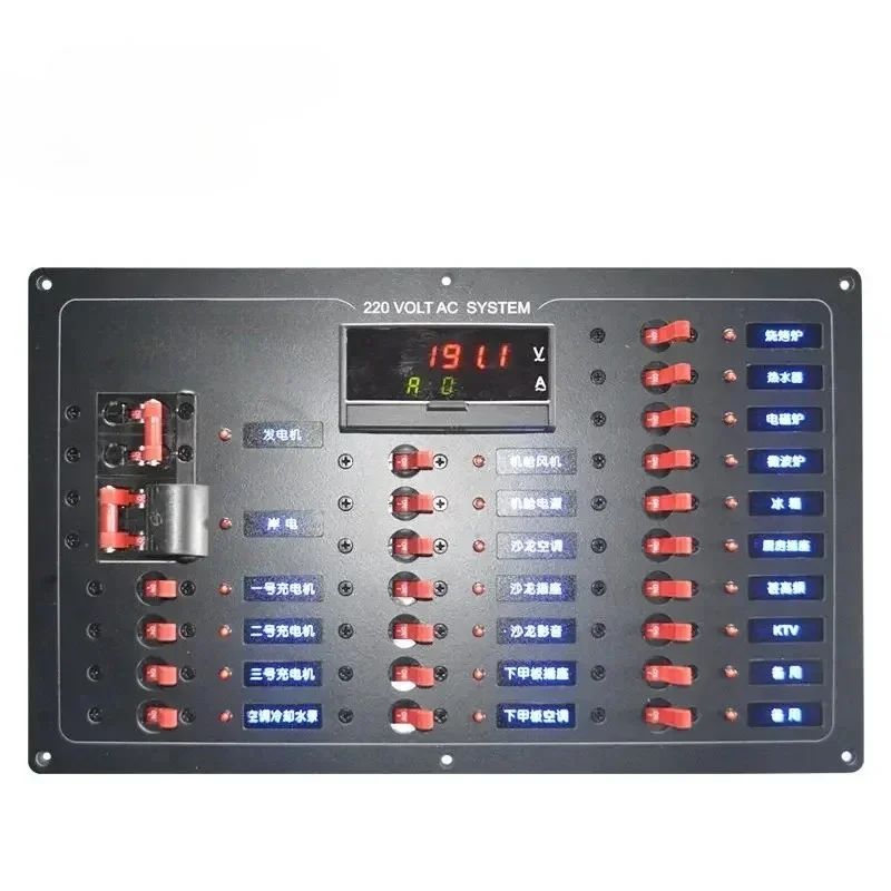 

Genuine Marine 12V 220V Boat Switch Panel Customized Marine Breaker Electrical Control Panel