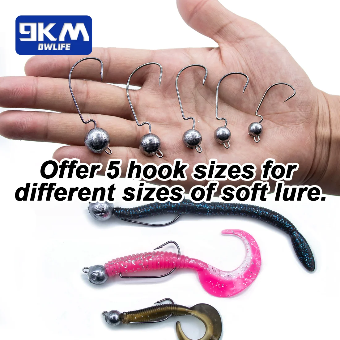 10 ~ 20Pcs Jig Kopf Haken Breite Lücke Offset Wurm Angelhaken Blei Kopf Weicher Köder Angelhaken Bass karpfen Angelgerät Salzwasser – Detail 8