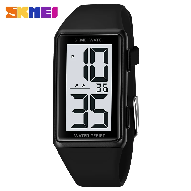 

SKMEI 1862 Ladies Digital Watch Luminous Alarm Clock 30M Waterproof Large Square Dial Outdoor Sport Electronic Watches for Woman