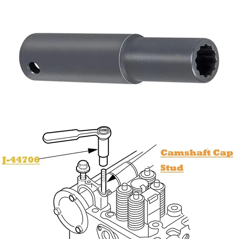 12MM 12PT 1/2 Inch Drive Extra Deep Socket Heavy Duty Fits for Detroit Diesel 60 Series Engine Rocker Arm Shaft