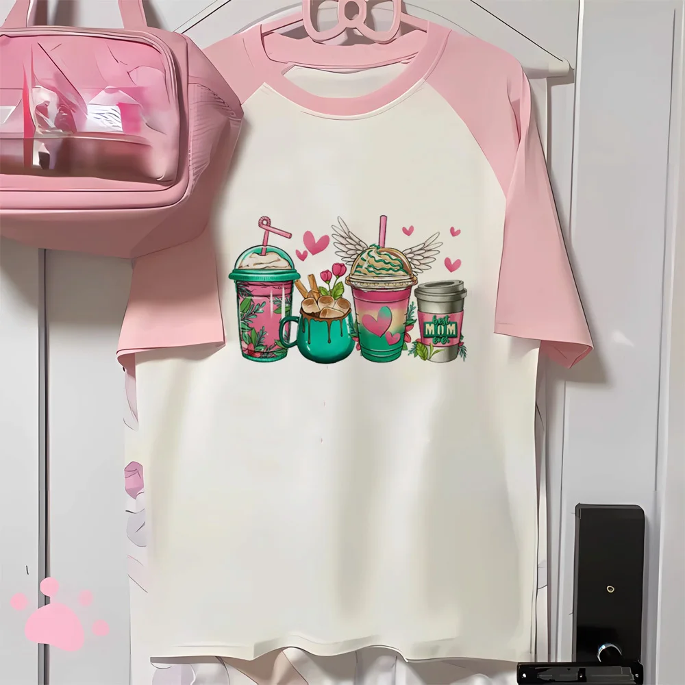 Watermelon Coffee t shirt women youthful pattern casual wear tshirt female designer clothes