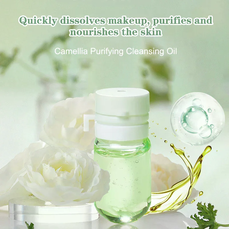 7/10/30pcs Cleansing Oil Camellia Secondary Facial Cleanser Deep Gentle Cleansing Travel Portable Single Makeup Remover Oil