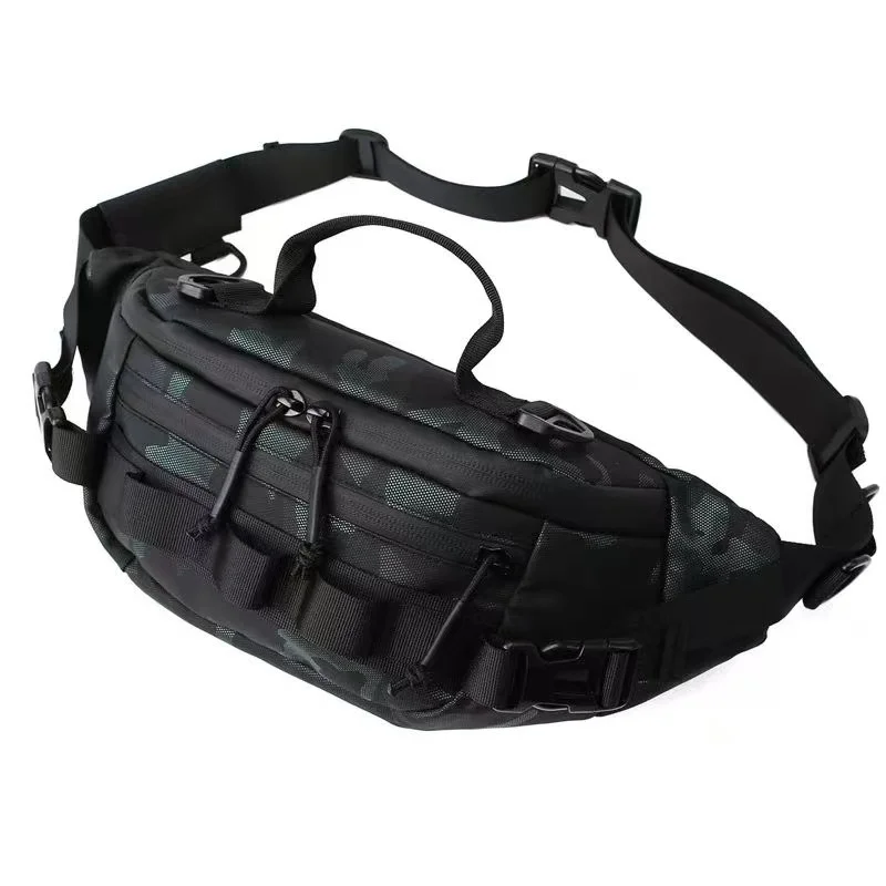 Taktische Hüfttasche, Sling Bag für Herren, Moto MTB Fahrrad-Hüfttasche, Outdoor Wandern, Camping, Angeln, EDC Handy Reise Gürteltasche – Detail 6