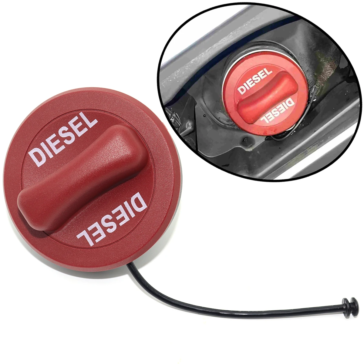 

Крышка топливного бака (красная) для Mercedes-Benz E-Class W213 A238 C238 T-Model, S-Class A217 C217, артикулы A2224700105, A2224700305, 1 шт.