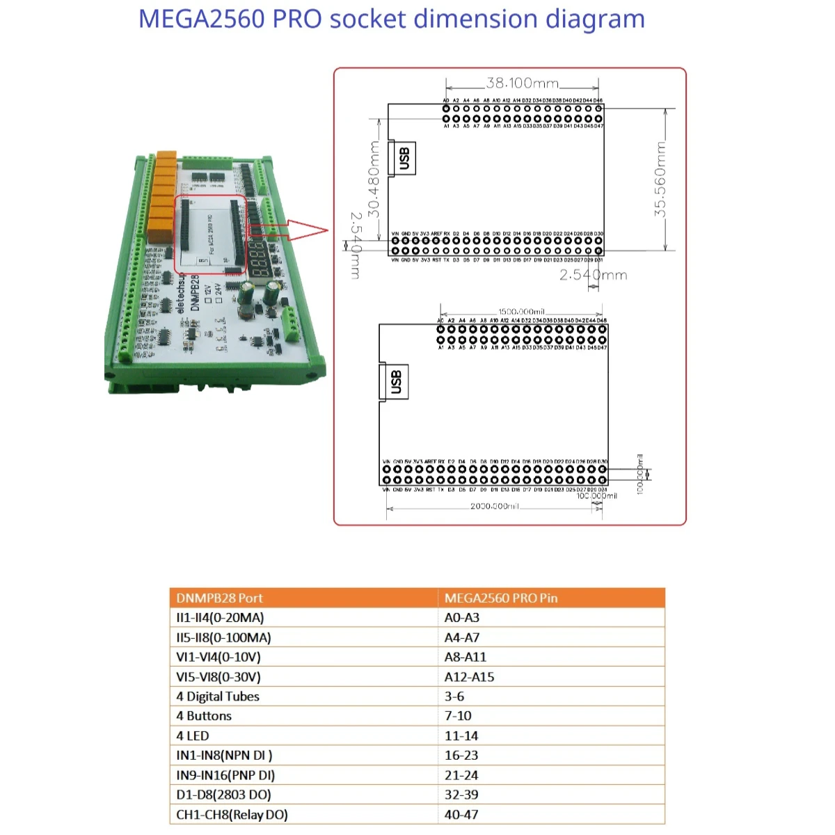 

Многофункциональная Плата расширения MEGA2560 Pro, 12, 24 В постоянного тока, коллекция ADC, NPN PNP, изолированное реле Mos DO для Arduino