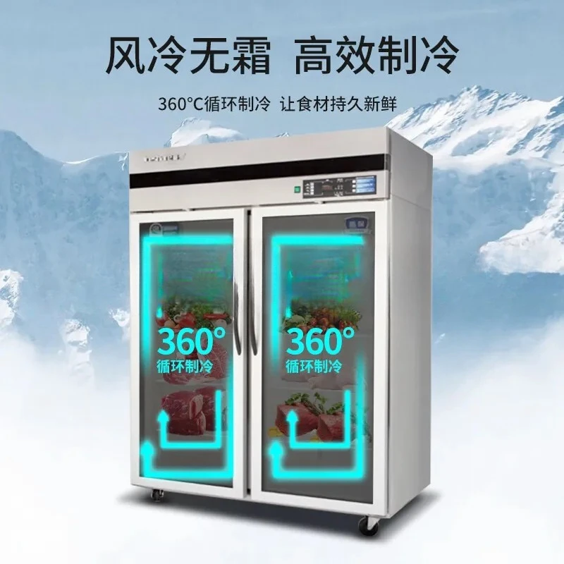 Four-Door Air-Cooled Frost-Free Refrigerator with Quick-Freezing Function for  Stainless Steel Drawer Cabinet