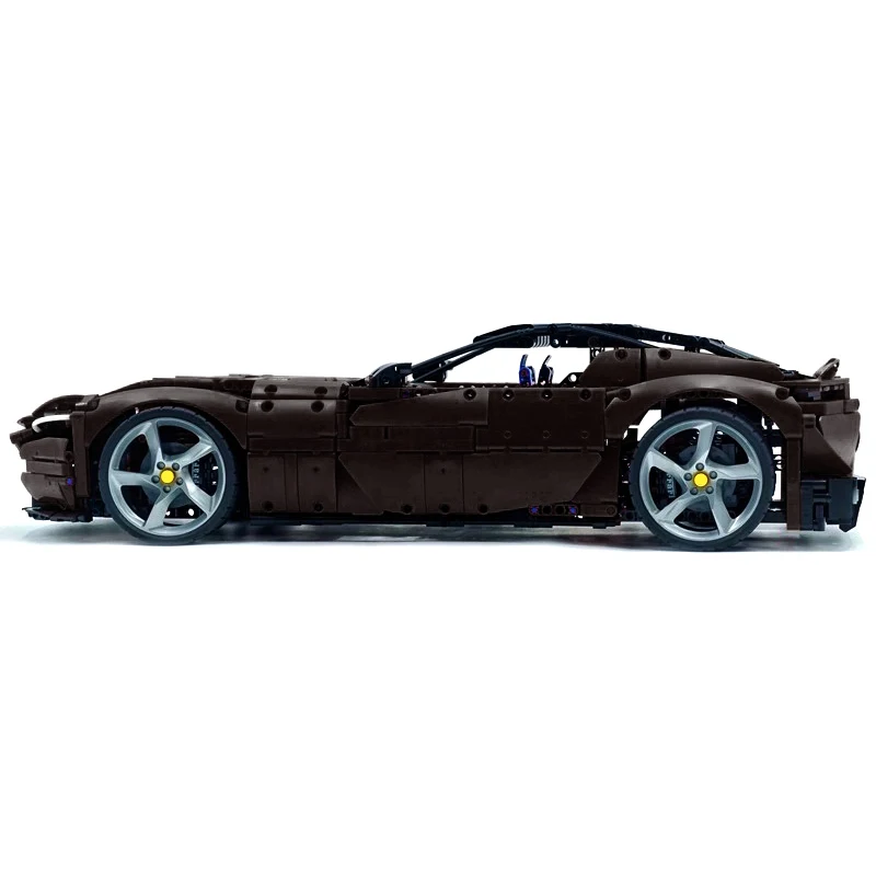 MOC-123057 التقنية 1:8 سوبر سيارة رياضية نموذج الجمعية اللبنات الطوب لتقوم بها بنفسك لغز لعبة عيد الميلاد هدايا عيد الميلاد للأطفال