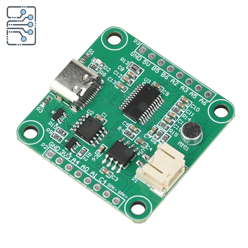 Supports AI deepseek secondary development Type C interface DC 5V SNR9912VR offline speech recognition development board module