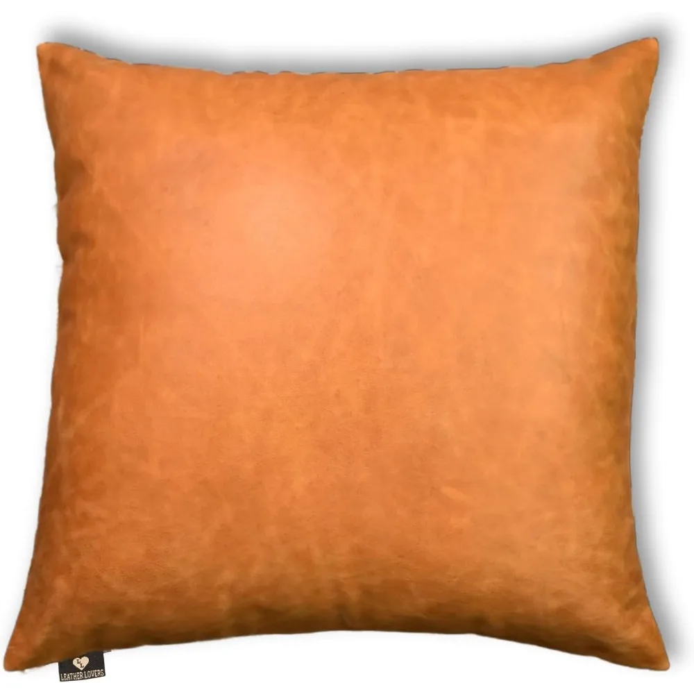 غطاء وسادة من جلد الخراف الفاخر - غطاء وسادة أريكة - أغطية رمي أنيقة لغرفة المعيشة وغرفة النوم، 16 × 16 #2