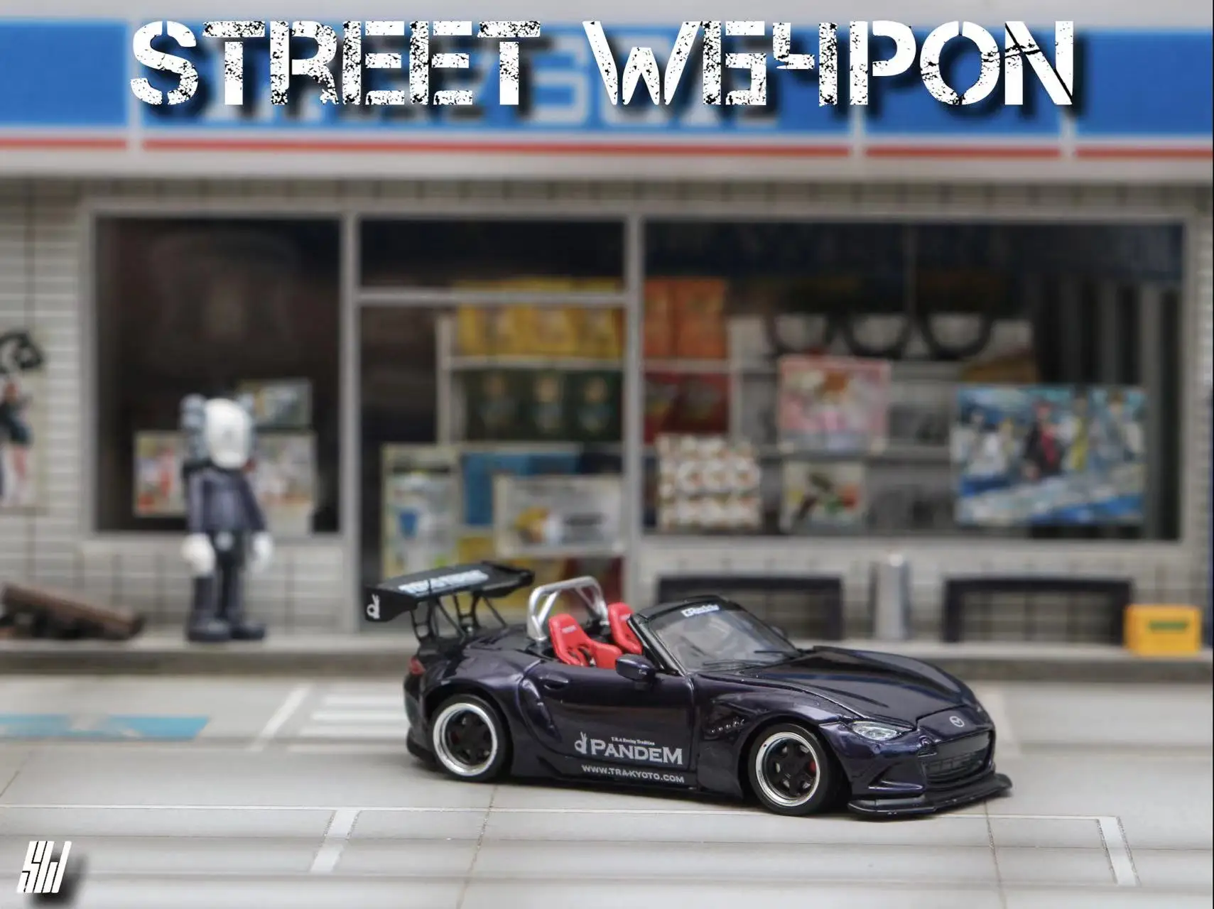 Street Weapon SW 1:64 Mazda MX5 midnight purple Diecast Model Car