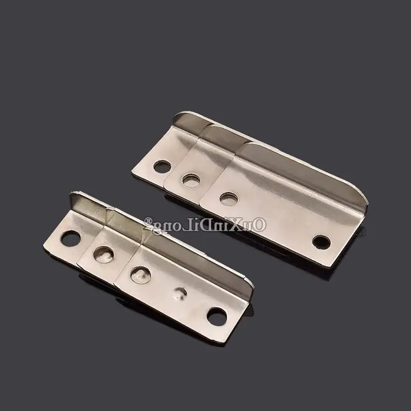 Wholesale 400PCS Iron Cam Lock Strike Plate L Shape Right Angle Desk Drawer Locker Lock Buckle Corner Codes Furniture Fittings