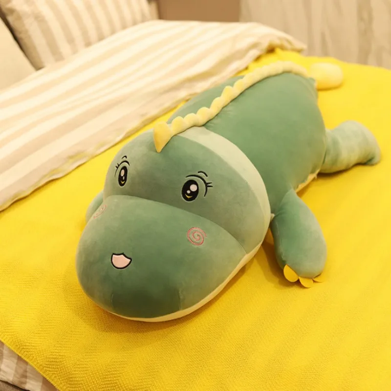 Nuovo simpatico coccole simpatico dinosauro grande peluche morbido cartone animato animale coccodrillo bambola di peluche fidanzato cuscino bambino ragazza regalo di compleanno
