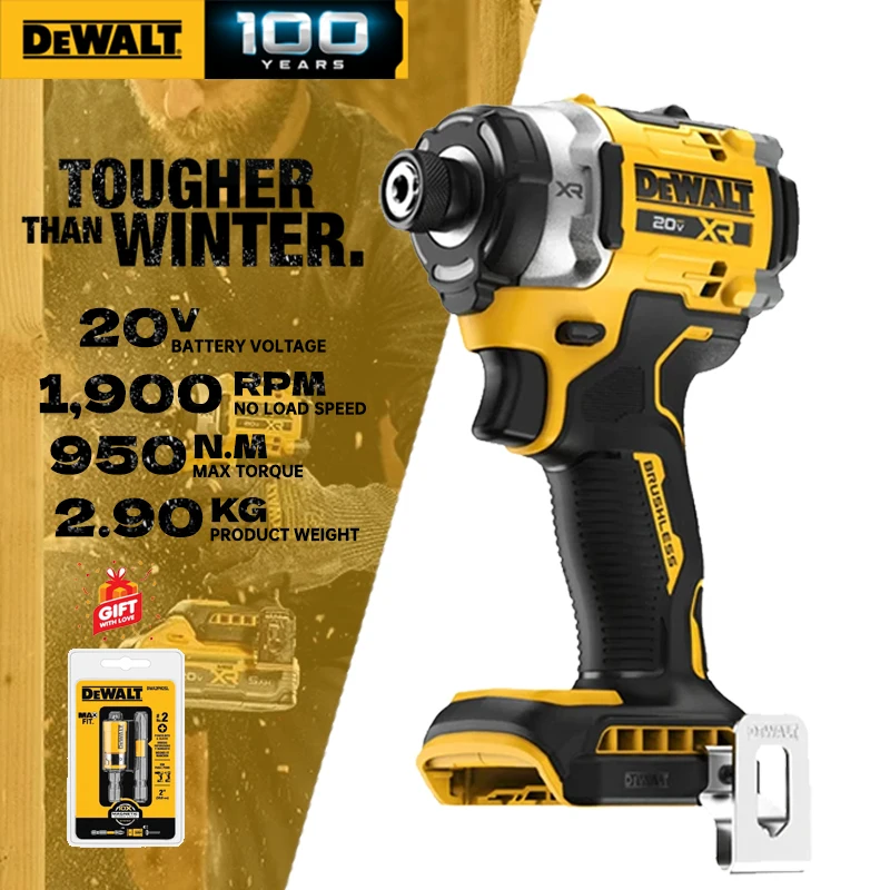 broca eletrica de impacto recarregavel dewalt ferramenta eletrica multifuncional sem escova dwa2ph2sl dcf860n 20v max 01