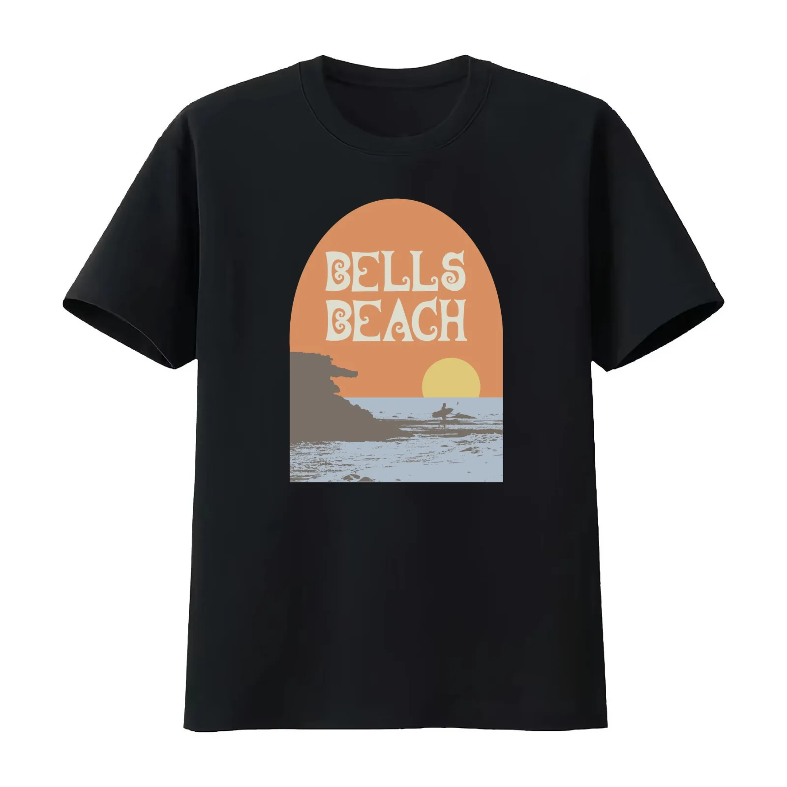 Bells Beach Victoria Australia T-Shirt Summer Casual Cotton Tee Oversized Streetwear Tops Vintage Graphic Print 100% Cotton
