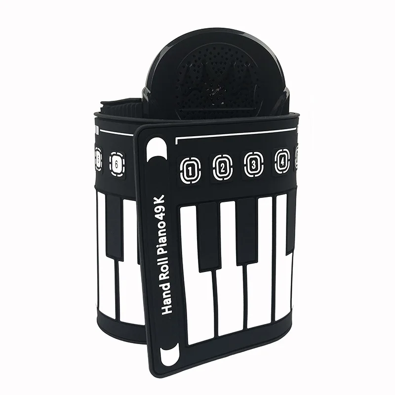 Custom 49-key Portable Fold-up Piano with Speakers, Suitable for Children and Beginners To Practice Musical Instruments