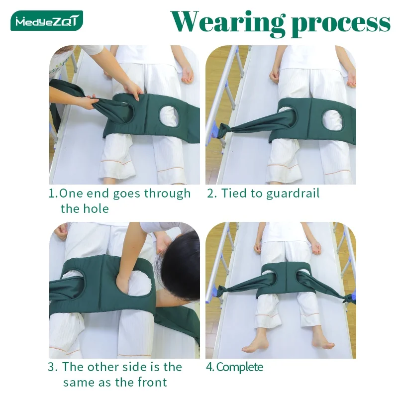 Knee Belt Leg Restraint Strap Bedridden Elderly Protective Gear Bandage Wheelchair Protector Braces Anti-restless