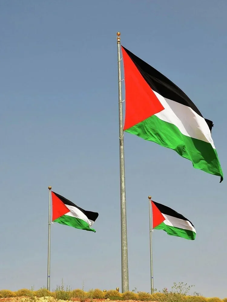 90x150cm Palestine Flag Hanging High Quality Polyester Palestinian Banner For Decoration