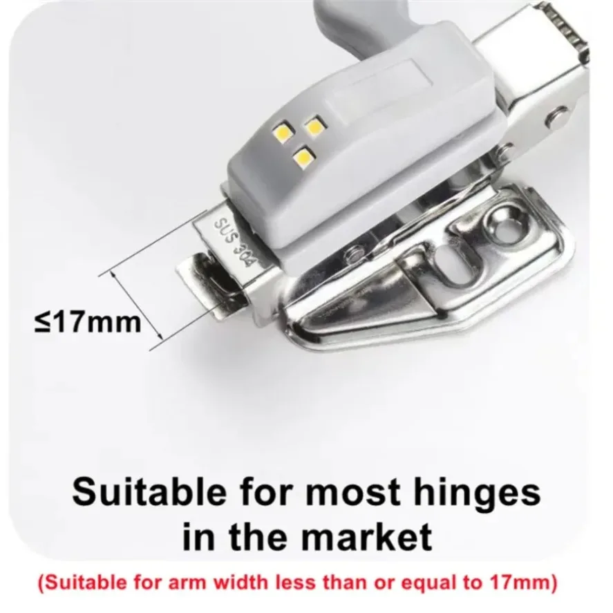 10PCS Light Closet Wardrobe Night Lights LED Inner Hinge Sensor for Living Room Kitchen Bedroom Cupboard Hinge Switch Light