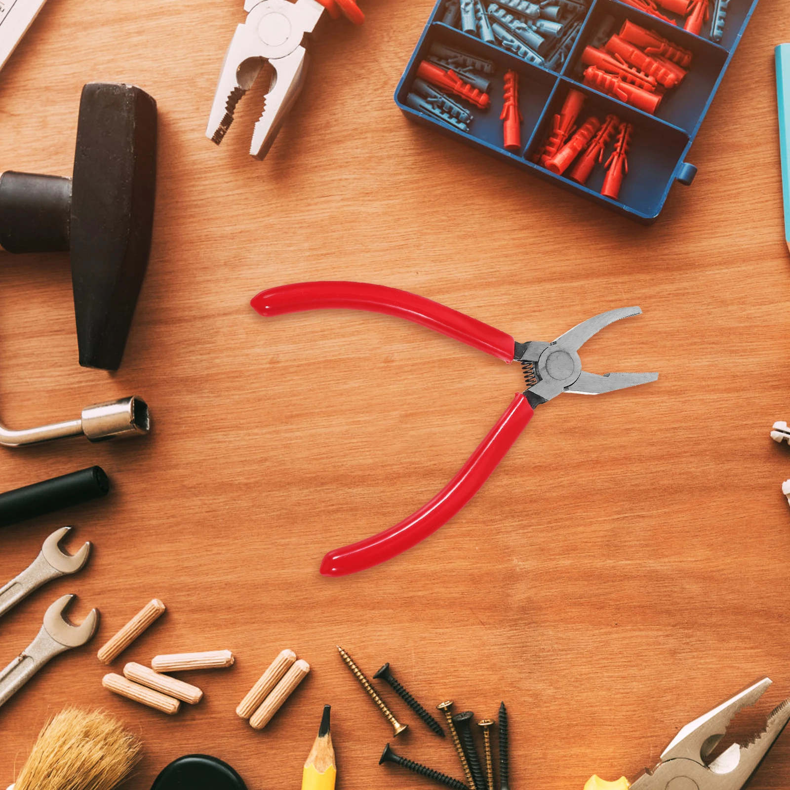 

8 inch Breaking Pliers Curved Jaws for Stained Glass Mosaics Heavy Duty Studio Glass Scoring Tool Running Tools