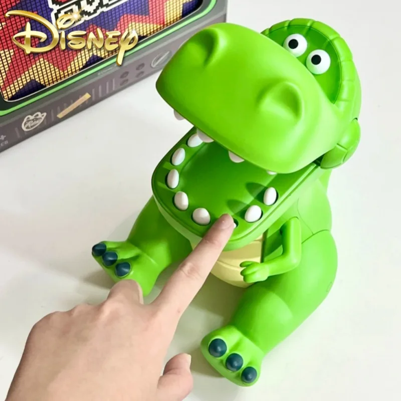 

Genuine Disney Official Rex Prank Action Figures Cute Cartoon Decor Toy Desktop Figurine Mobile Phone Stand Tern Toy Gift