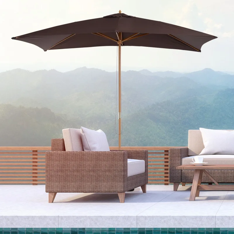 Outdoor Sun Shade Wall Mounted Umbrella UV Block Waterproof Adjustable Patio Wall Mounted Umbrella For Backyard Garden Balcony